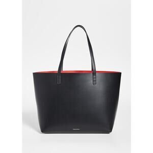 Mansur Gavriel Large Tote Bag  Large Tote Bag in Black/Flamma